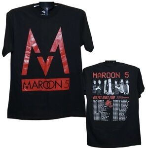 NWOT Maroon 5 “Red Pill Blues Tour” Graphic T Shirt Black Medium